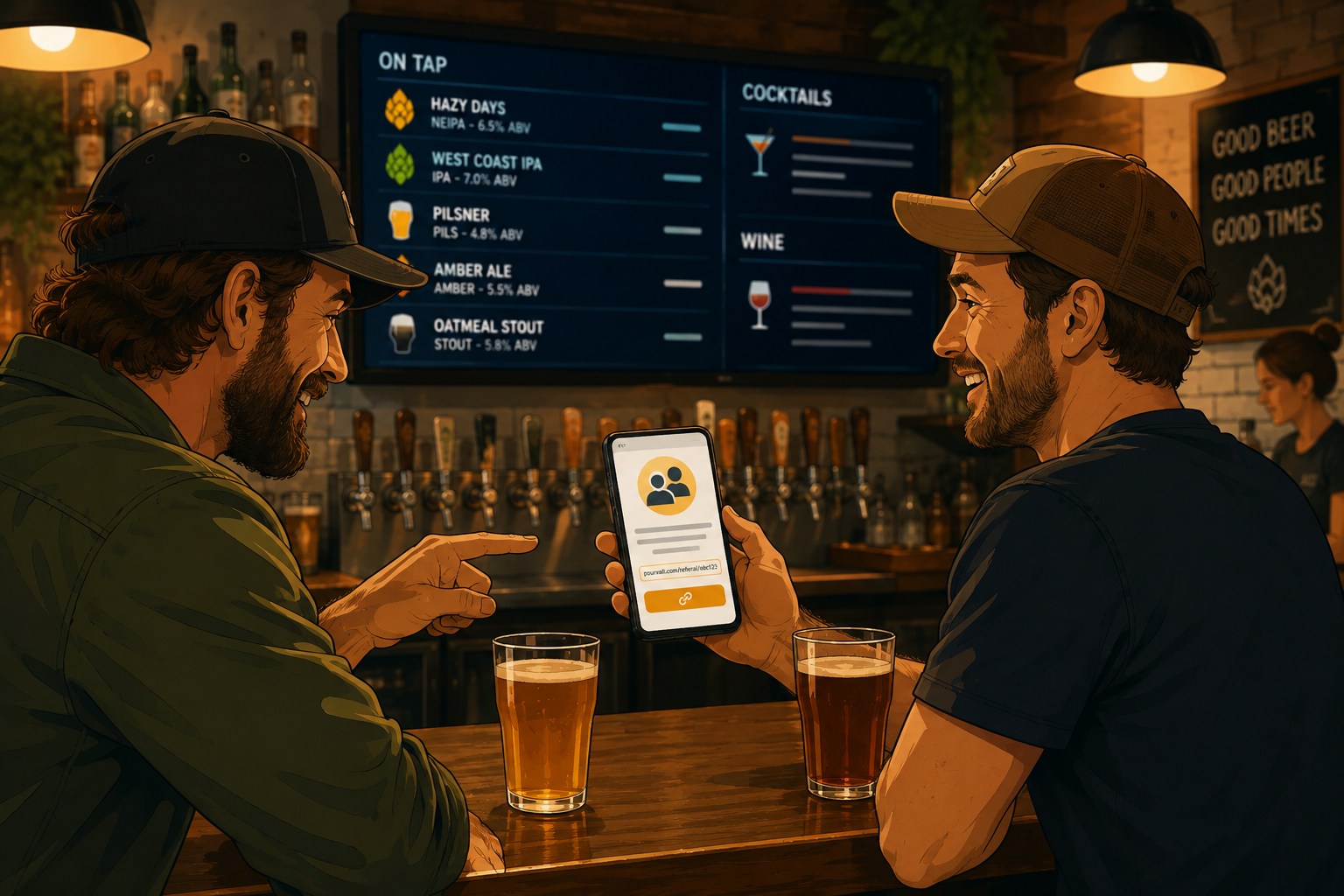 How Bar Owners Can Earn Free Months of Pourwall with Referrals