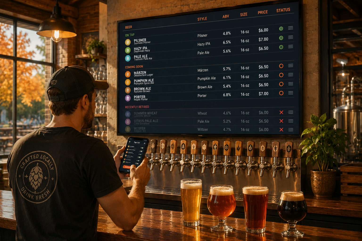 How Breweries Can Manage Fall Beer Rotations Without Constantly Rebuilding Their Menus