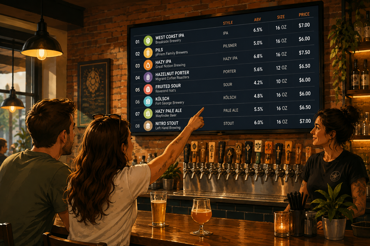 What Information Should You Include on a Digital Beer Menu?